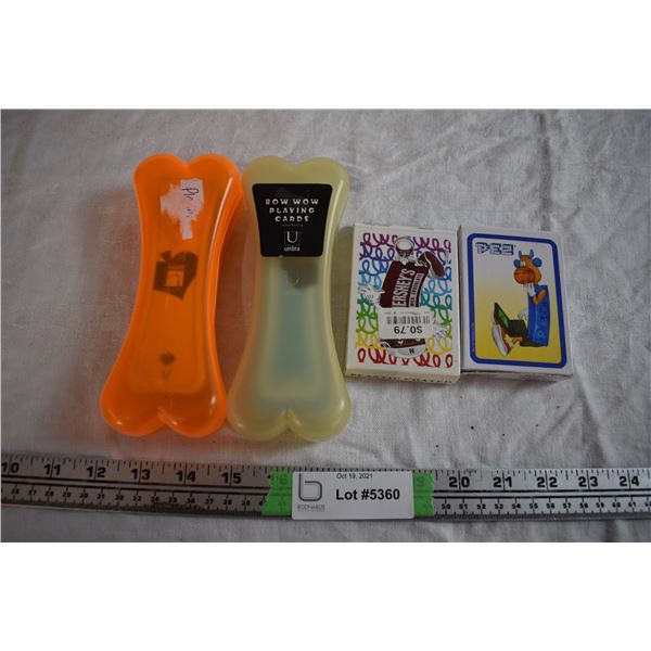 Hershey, Pez, and Dog Bone Playing Cards