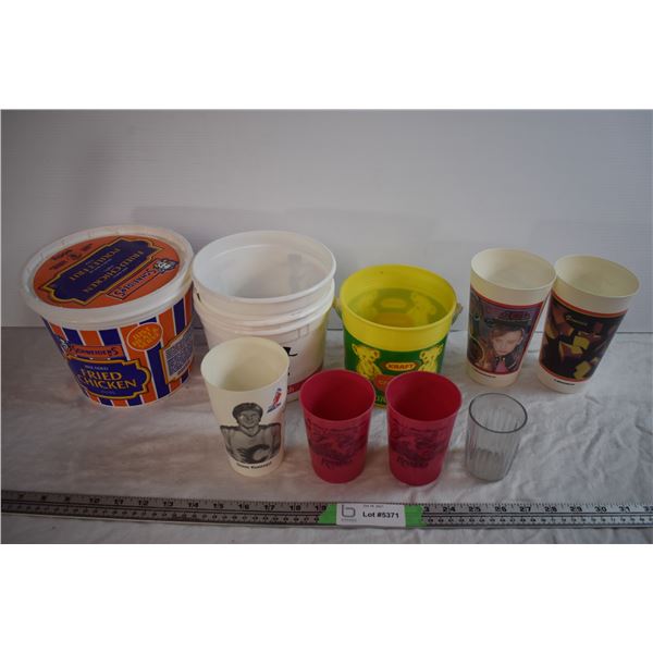 Plastic Buckets and Cups