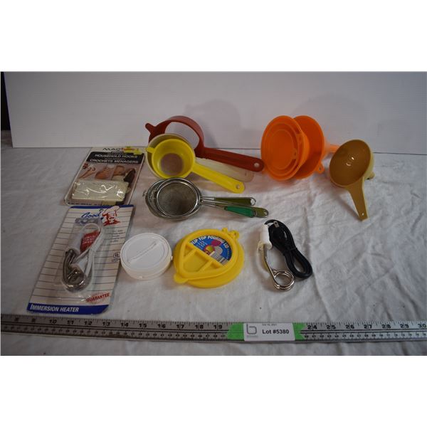 Funnels, Strainers, and Misc Kitchen Items