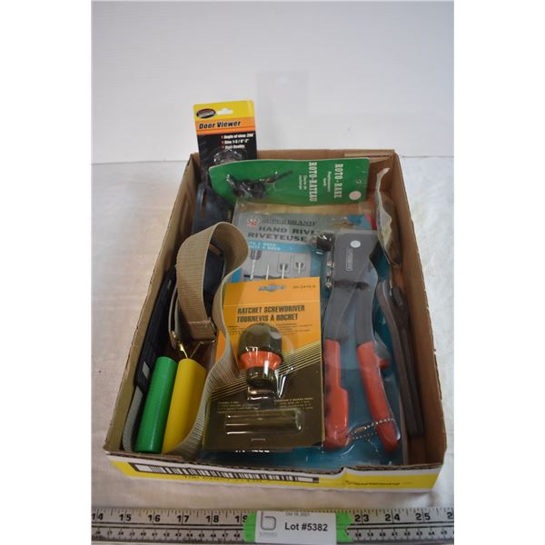 Ratchet Screwdriver, Riveter, and Misc