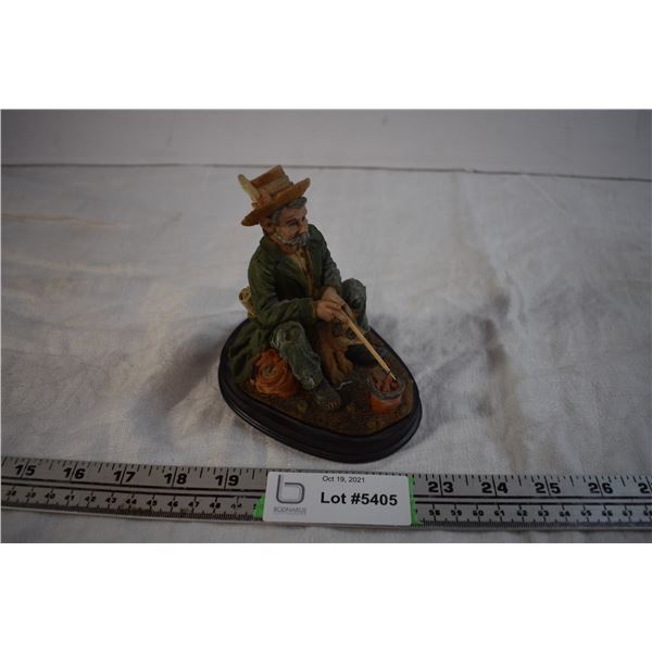 Hobo Fishing Figurine
