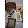 Image 2 : Picture Frames, Colored Wooden Blocks, and Misc