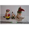 Image 1 : Christmas Figurines and Candle Holder