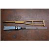 Image 1 : Vintage curling broom and Wooden Crutch