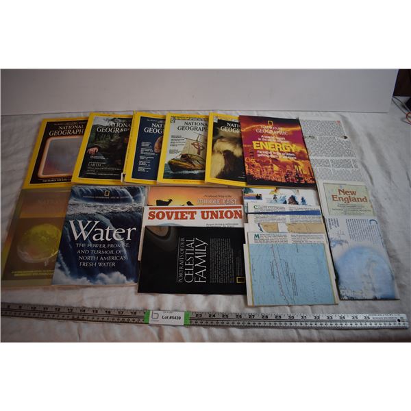 National Geographic Road Maps with Various Issues