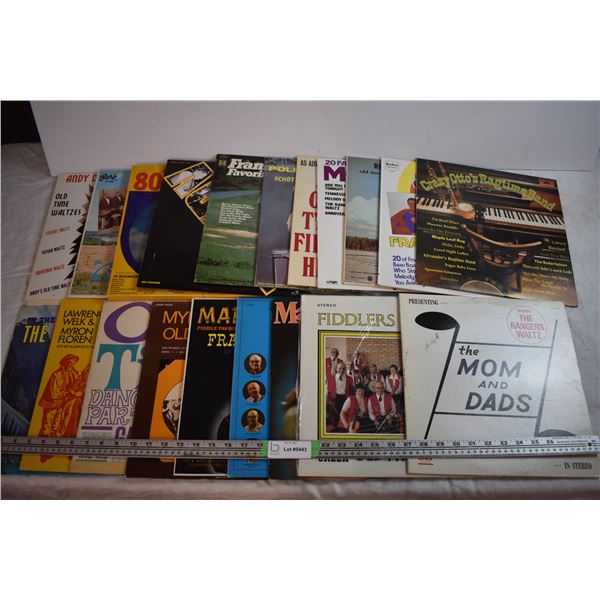 Assortment of Records - Waltzes, Polka, Fiddle, Etc.