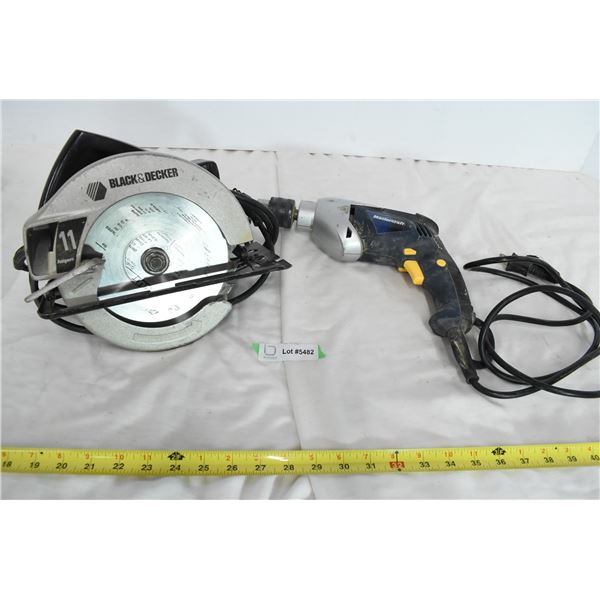 Mastercraft Drill & Black and Decker Saw