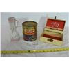 Image 1 : Co-op Peanut butter Tin, Vase, Jewellery Box