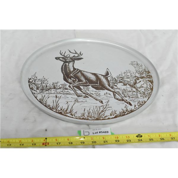 Deer Metal Serving Tray