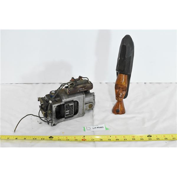 Electric Motor, Potter Company Wooden Sculpture