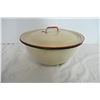 Image 2 : Enamel Bread Bowl & Lid