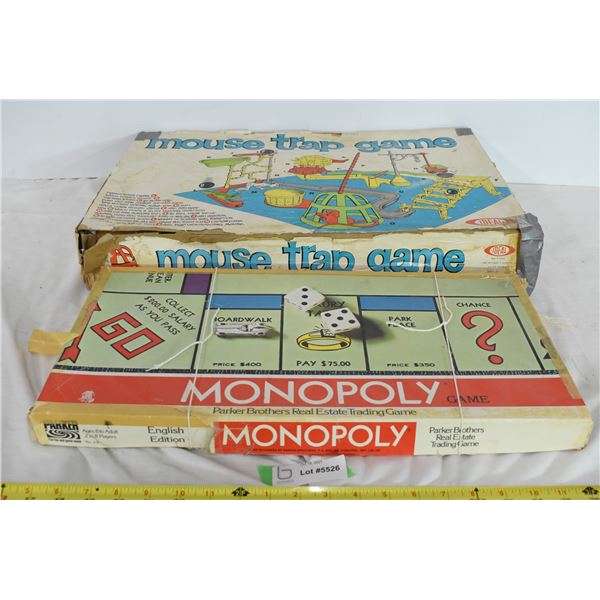 Vintage Monopoly & Mousetrap