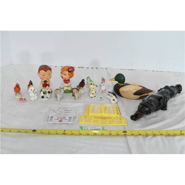 Black Panther Ceramic  +  other Ornaments, Plastic Key Holder