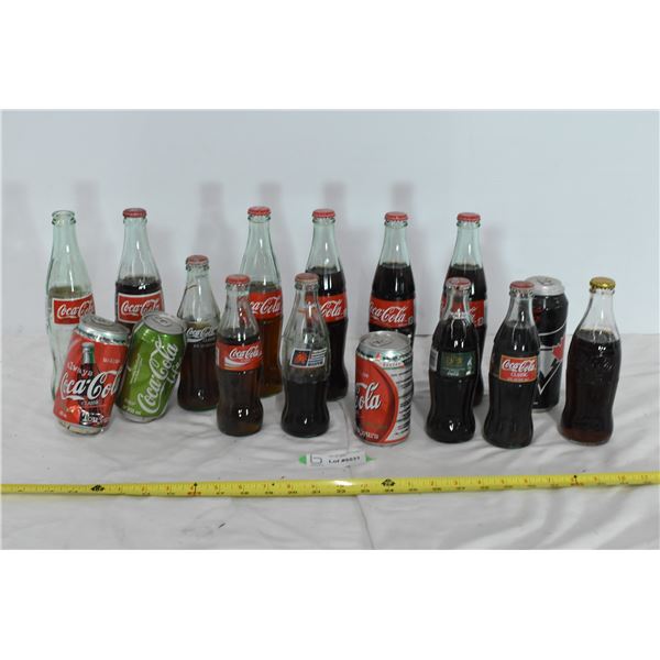 Misc. Coca Cola Can and Bottles