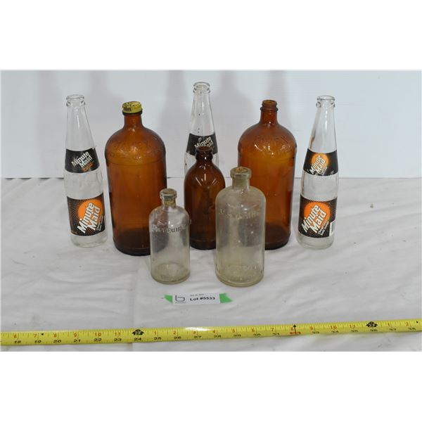 Assorted Vintage Bottles