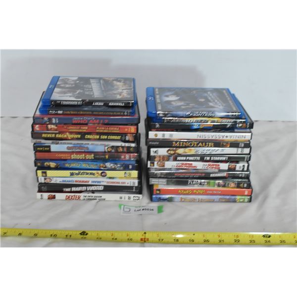 Assorted DVD’s and Blu-Rays