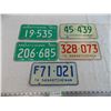 Image 1 : 69,74,75,76 Sask License Plates