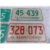 Image 2 : 69,74,75,76 Sask License Plates