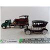 Image 2 : 1915 + 1918 Chevy Car models with semi flatbed