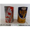 Image 2 : Co-Op ATF Fluid Tin (full) + Co-Op HD70 Motor Oil Tin (empty)