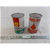 Image 1 : Shell Super Cycle Oil cardboard can (Full) + Sound Penn ATF tin (empty)