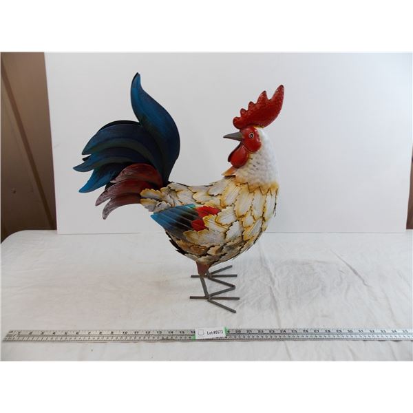 Tin Chicken Outdoor Lawn Ornament - 21" Tall 16" wide