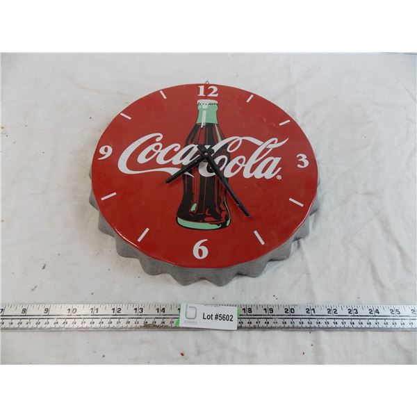 Coca-Cola Tin Clock
