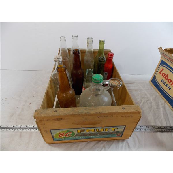 BC Fruit crate with various bottles