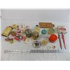 Image 1 : various household tins, lip balms, powders, etc