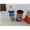 Image 3 : Gulf Piggy Bank Tin + Motor Oil Tin (empty) with STP Tin + Chryco bottle