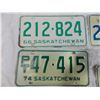 Image 2 : 1966,74, matching 72 Sask License Plates