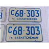 Image 3 : 1972 + 1976 matching Sask License Plates