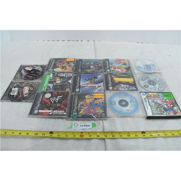 Assorted Playstation 1 Games & Nintendo DS Game