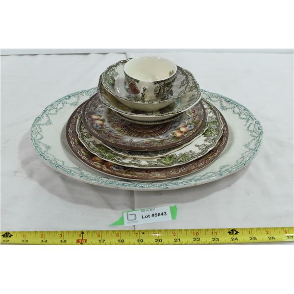 The Friendly Village China Plates & Assorted China Dishes