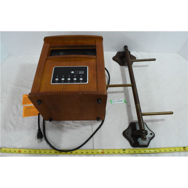 Wooden Floor Heater & Wooden Rack