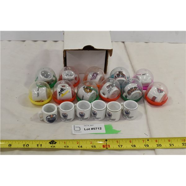 Mini Oilers Mugs, Misc. Mini NHL Mugs