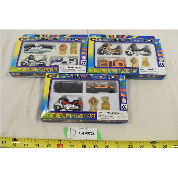 City Action Die Cast w/ Plastic Toy Cars