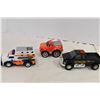 Image 2 : Co-op Semi & Trailer, Police Truck, Ambulance & F150 Toys