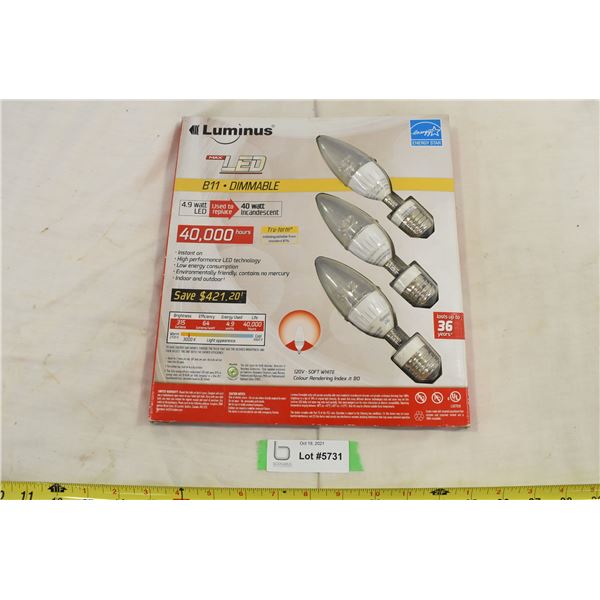 3 LED Dimmable Bulbs