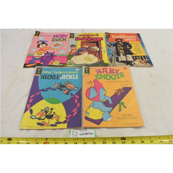 5 Vintage Gold Key Comic Books
