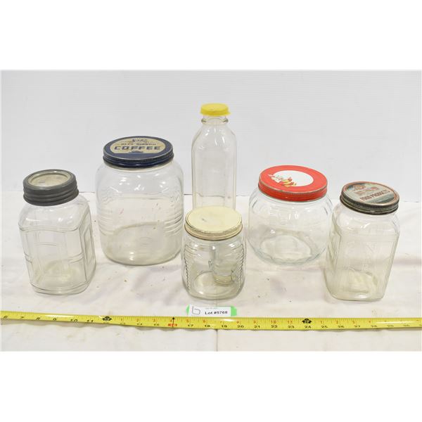 Box of Nabob & Assorted Jars