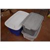 Image 1 : (3) Plastic Totes