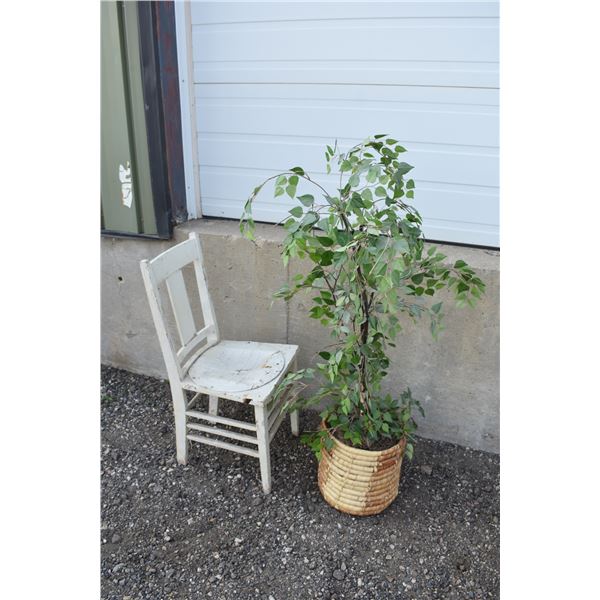 Fake Plant and Chair