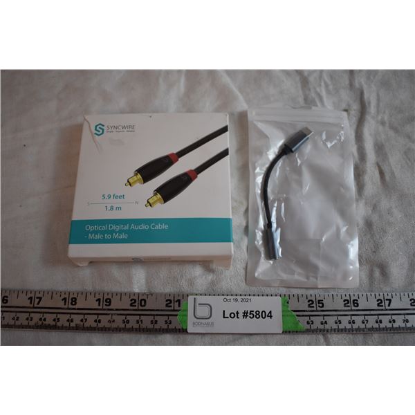 Audio Cable and USB-C to 3.5mm Adapter