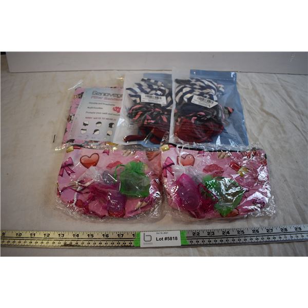 Bandana, Bow Ties, and Makeup Bags