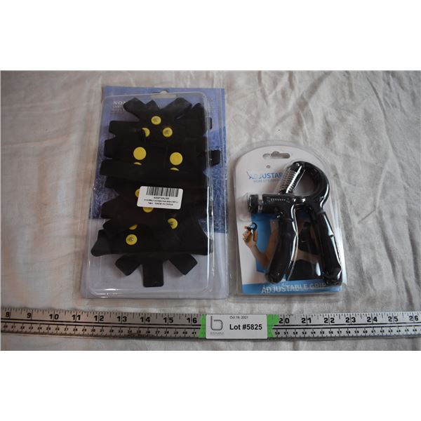 Ice Cleats and Hand Grip Workout Tool
