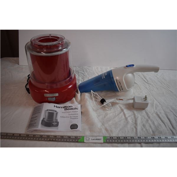 Ice Cream Maker (Working) and Dust Buster (Not Working)