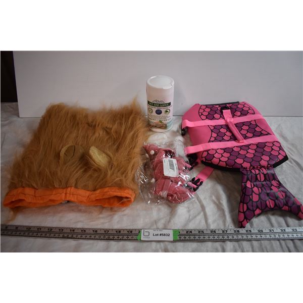 Dog Clothing and Pet Ear Wipes