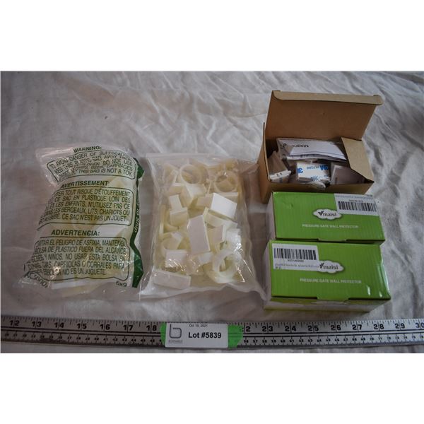 Cable Clips, Pressure Gate Wall Protector, and Magnetic Locking System