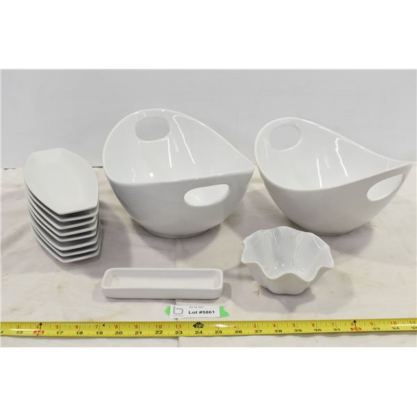 Assorted White Dishes